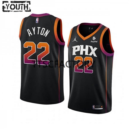 Dres Phoenix Suns DeAndre Ayton 22 Jordan 2022-23 Statement Edition Crno Swingman - Dječji